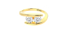 bague pour femme en or jaune 18k et diamants