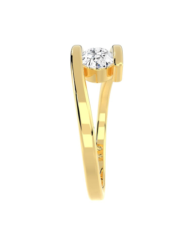 bague pour femme en or jaune 18k et diamants