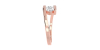 bague pour femme en or rose 18k et diamants