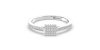 bague pour femme en or blanc 18k et diamants