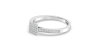bague pour femme en or blanc 18k et diamants