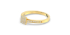bague pour femme en or jaune 18k et diamants