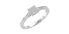 bague pour femme en or blanc 18k et diamants