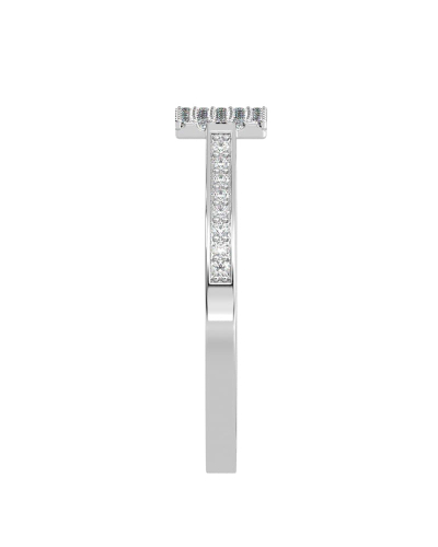 bague pour femme en or blanc 18k et diamants
