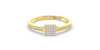 bague pour femme en or jaune 18k et diamants