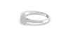 bague poire pour femme en or blanc 18k et diamants
