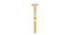 Solitaire coussin accompagné en or jaune 18k et diamants
