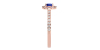 Bague en or rose 18 carats, saphir et son halo de diamants