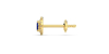 Boucles d'oreilles en or jaune 18K saphir oval et halo de diamants