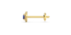 Boucles d'oreilles or jaune 18K saphir rond et halo de diamants