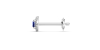 Boucles d'oreilles or blanc 18K saphir rond et halo de diamants