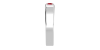 Alliance Homme et femme en or blanc 18K et Rubis