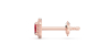 Boucles d'oreilles en or rose 18 carats, rubis et halo de diamants