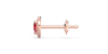 Boucles d'oreilles en or rose 18K rubis poire et halo de diamants