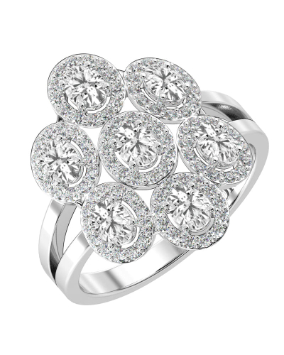 Bague en or blanc 18carats et diamants