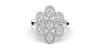 Bague en or blanc 18carats et diamants