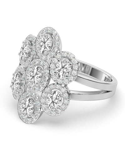 Bague en or blanc 18carats et diamants