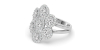Bague en or blanc 18carats et diamants