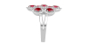 Bague en or blanc 18carats rubis et diamants