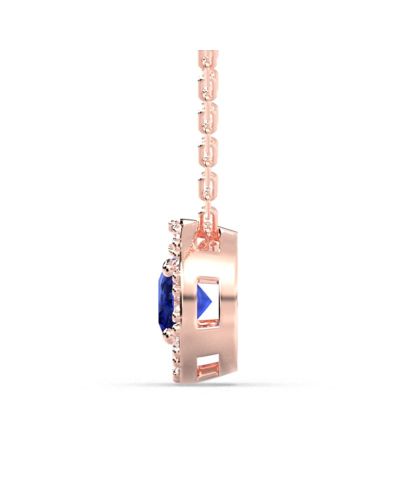 Collier diamant & saphir