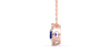 Collier diamant & saphir
