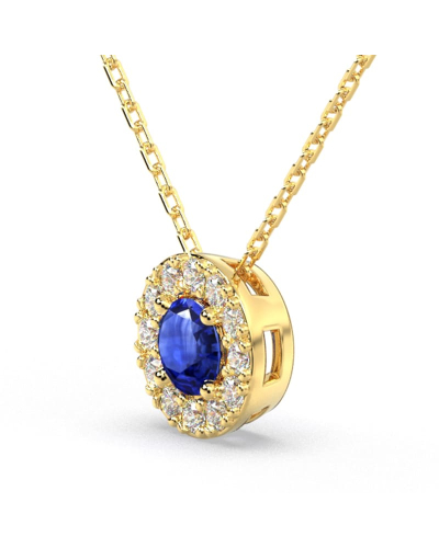 Collier diamant & saphir