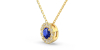 Collier diamant & saphir