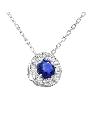 Collier diamant & saphir