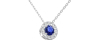 Collier diamant & saphir