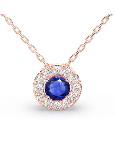 Collier diamant & saphir