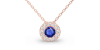 Collier diamant & saphir
