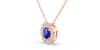 Collier diamant & saphir