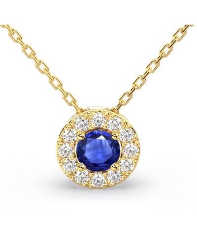 Collier diamant & saphir