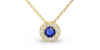 Collier diamant & saphir