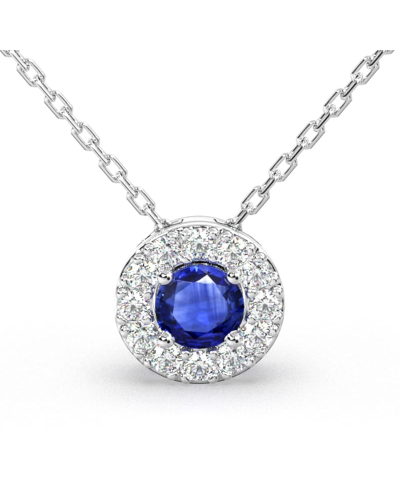 Collier diamant & saphir