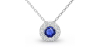 Collier diamant & saphir