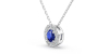 Collier diamant & saphir