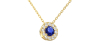 Collier diamant & saphir