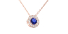 Collier diamant & saphir