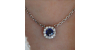 Collier diamant & saphir