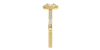 Solitaire illusions coussin halo accompagné en or jaune 18k et diamants