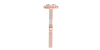 Solitaire illusions ovale halo accompagné en or rose 18k et diamants