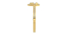 Solitaire illusions poire halo accompagné en or jaune 18k et diamants