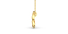 Pendentif or jaune 18k trilogie saphir