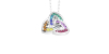Pendentif or blanc 18k trilogie saphir