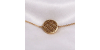 Bracelet - Motif Fleurs Or Jaune