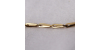 Chaine maille épis - or jaune