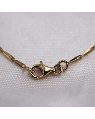 Chaine maille épis - or jaune