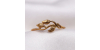 Bague feuilles en or jaune