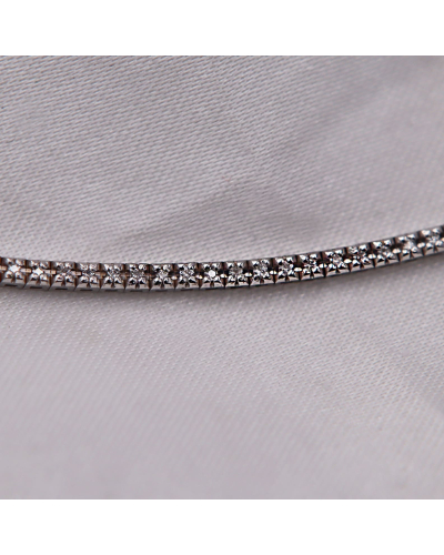 Rivière de diamants en or blanc 18 carats